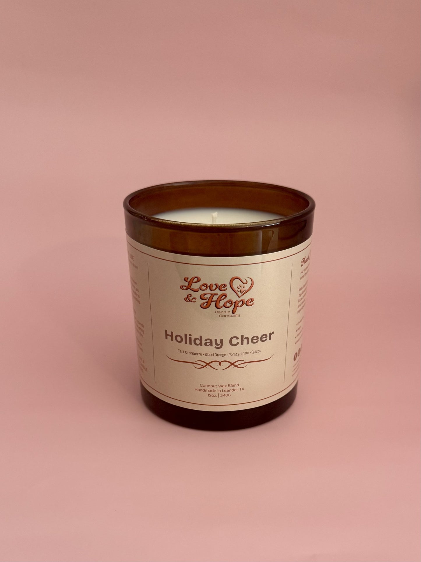 Holiday Cher Glass Vessel