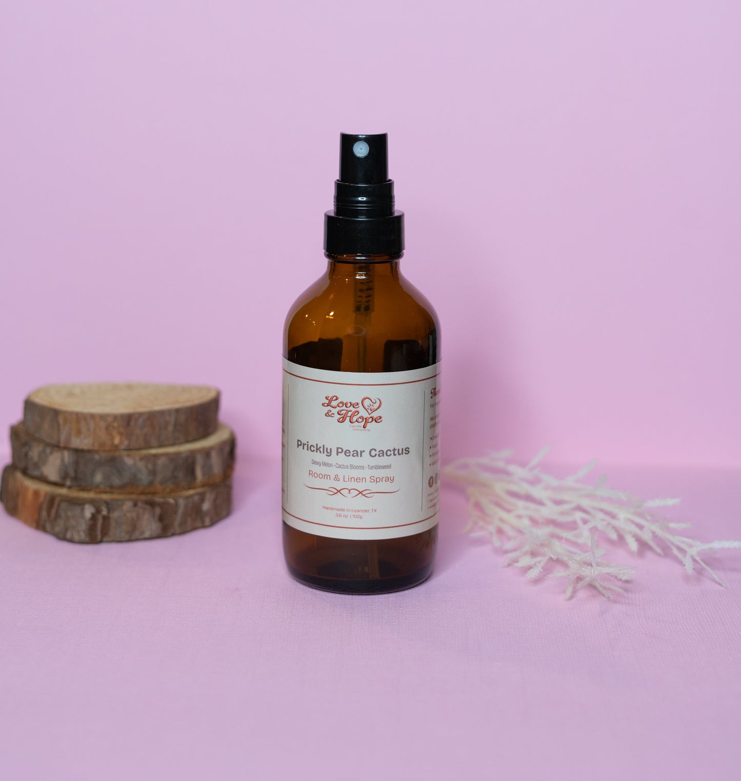 Prickly Pear Linen Spray Glass Bottle