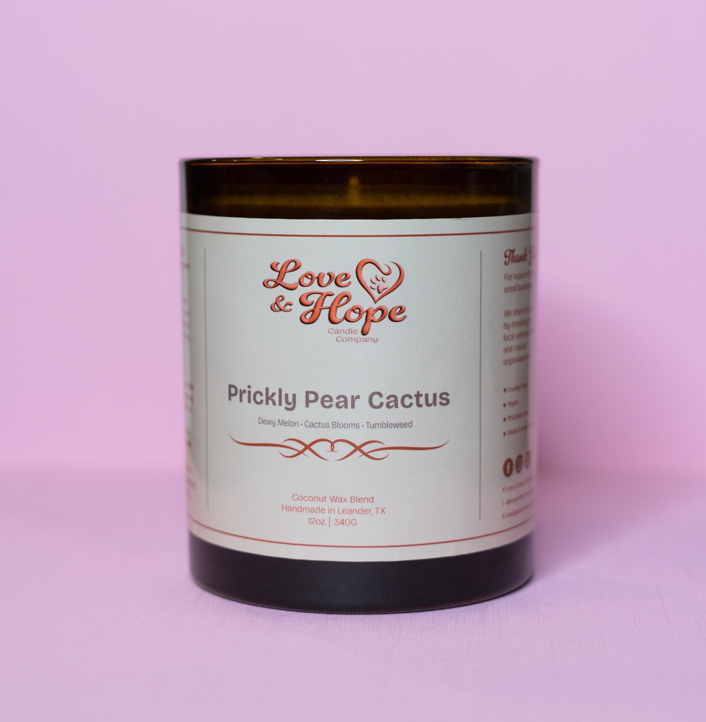 Prickly Pear Cactus Glass Vessel