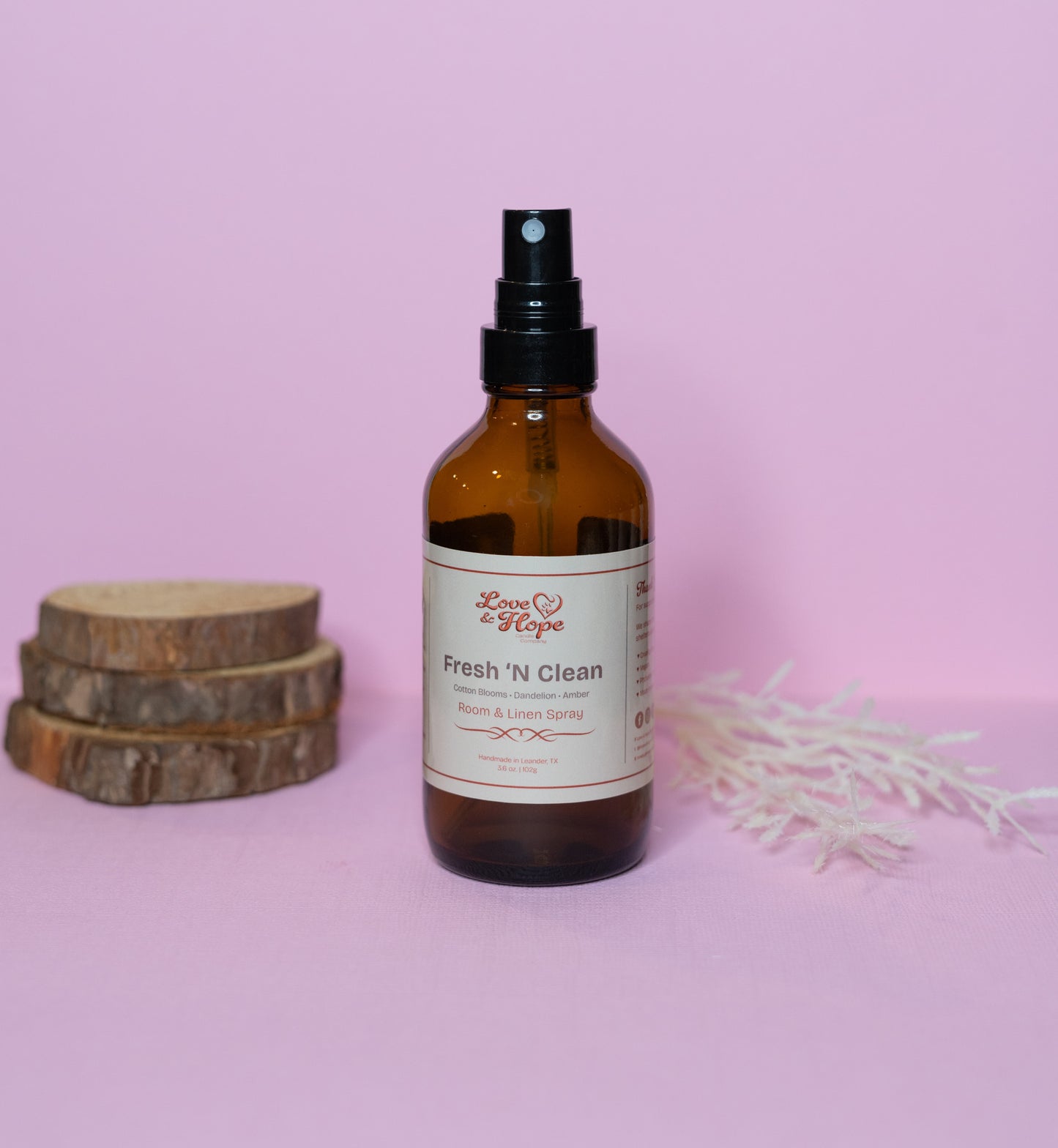 Fresh N Clean Linen Spray, Front 