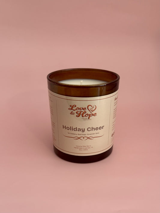 Holiday Cher Glass Vessel 